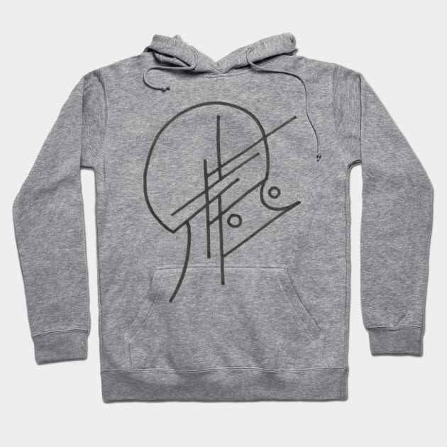 Line Doodle 2 Hoodie by Huxley